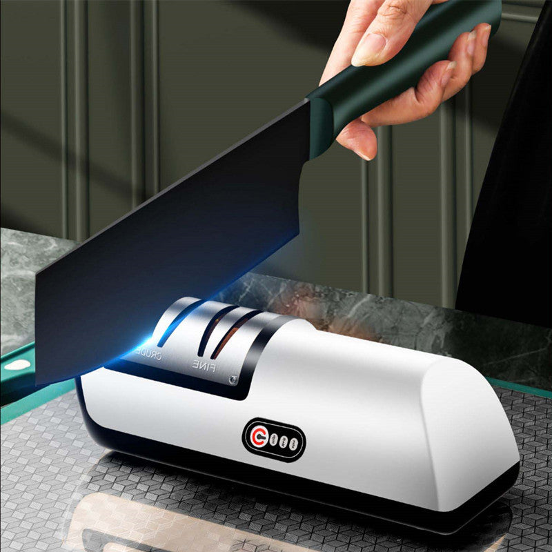 USB Rechargeable Electric Knife Sharpener Automatic Adjustable Kitchen Tool2