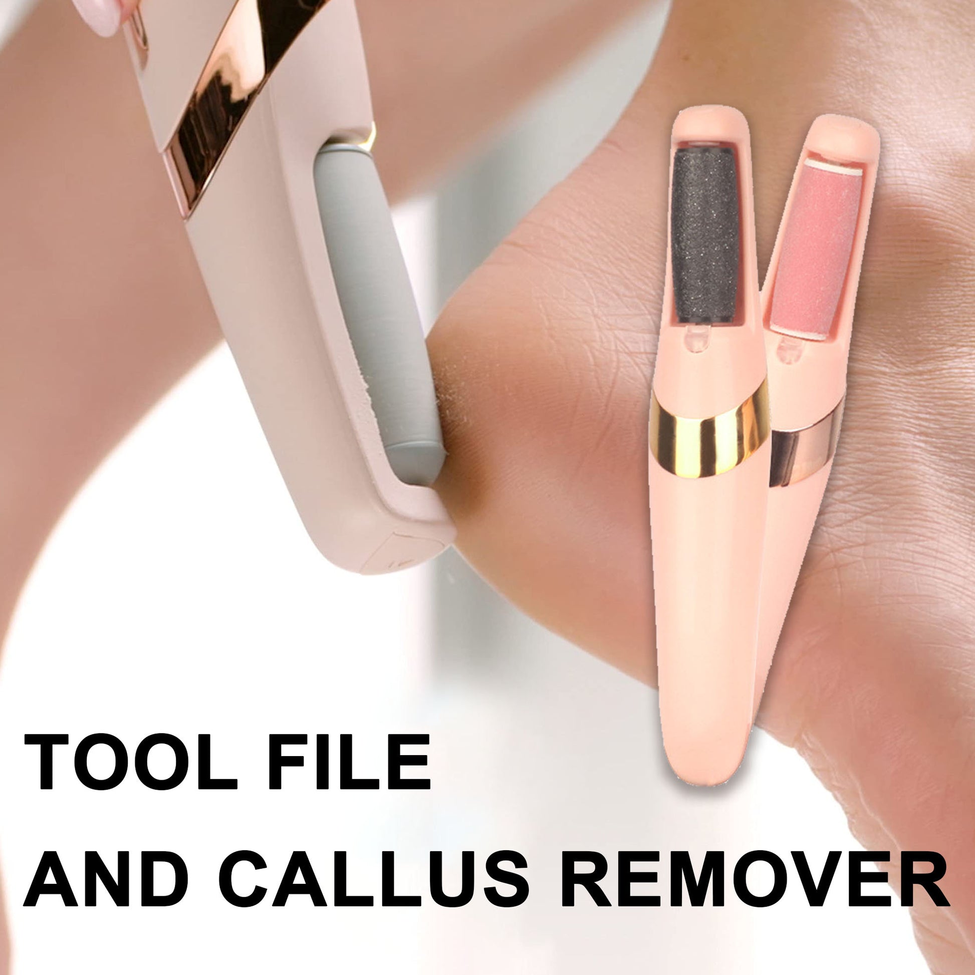 Electric Foot File, Electric Foot Callus Remover, USB Rechargeable Waterproof Hard Skin Remover Foot with LED Light, Professional Pedicure Tool for feet Cracked Heels3
