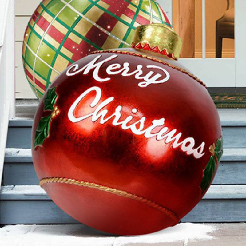 Christmas Ornament Ball Outdoor Pvc 60CM Inflatable Decorated Ball PVC Giant Big Large Balls Xmas Tree Decorations Toy Ball10