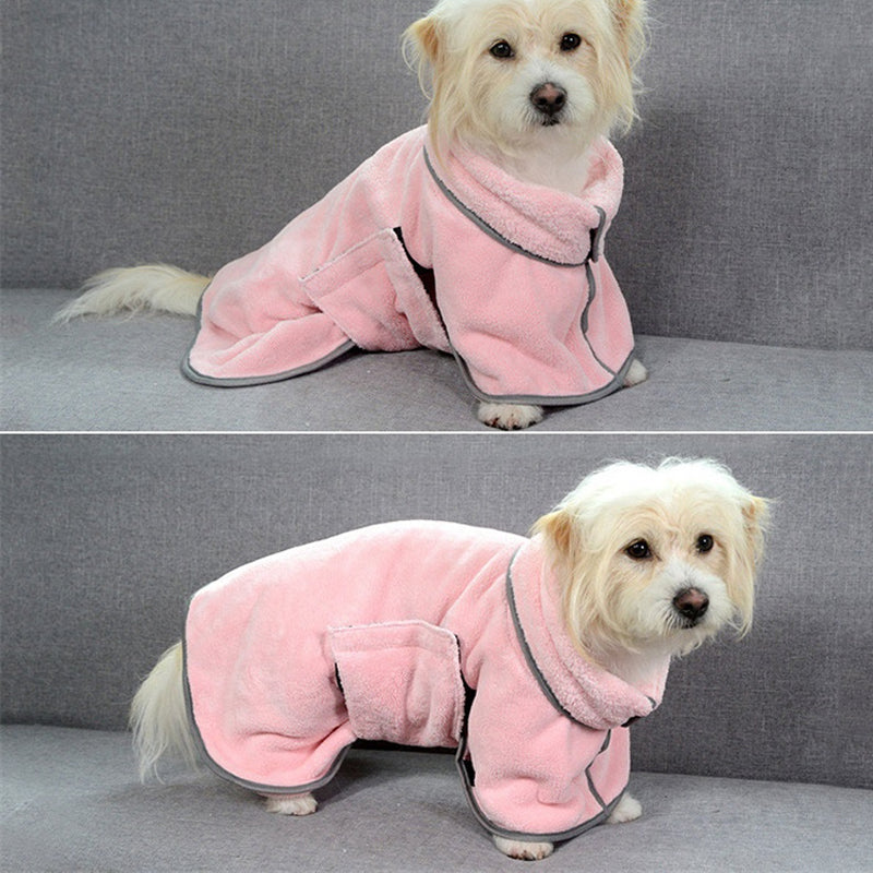 Quick-drying Pet Absorbent Towel Dog Bathrobe Pet Bath Towel Microfiber Absorbent towel