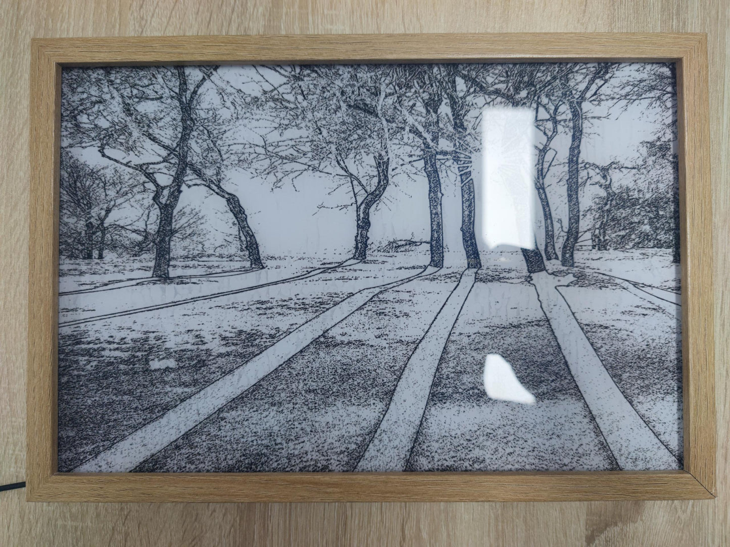 Illuminated Picture LED Decorative Light Painting Bedside Picture Style Creative Modern Simulate Sunshine Drawing Night Light Gift16