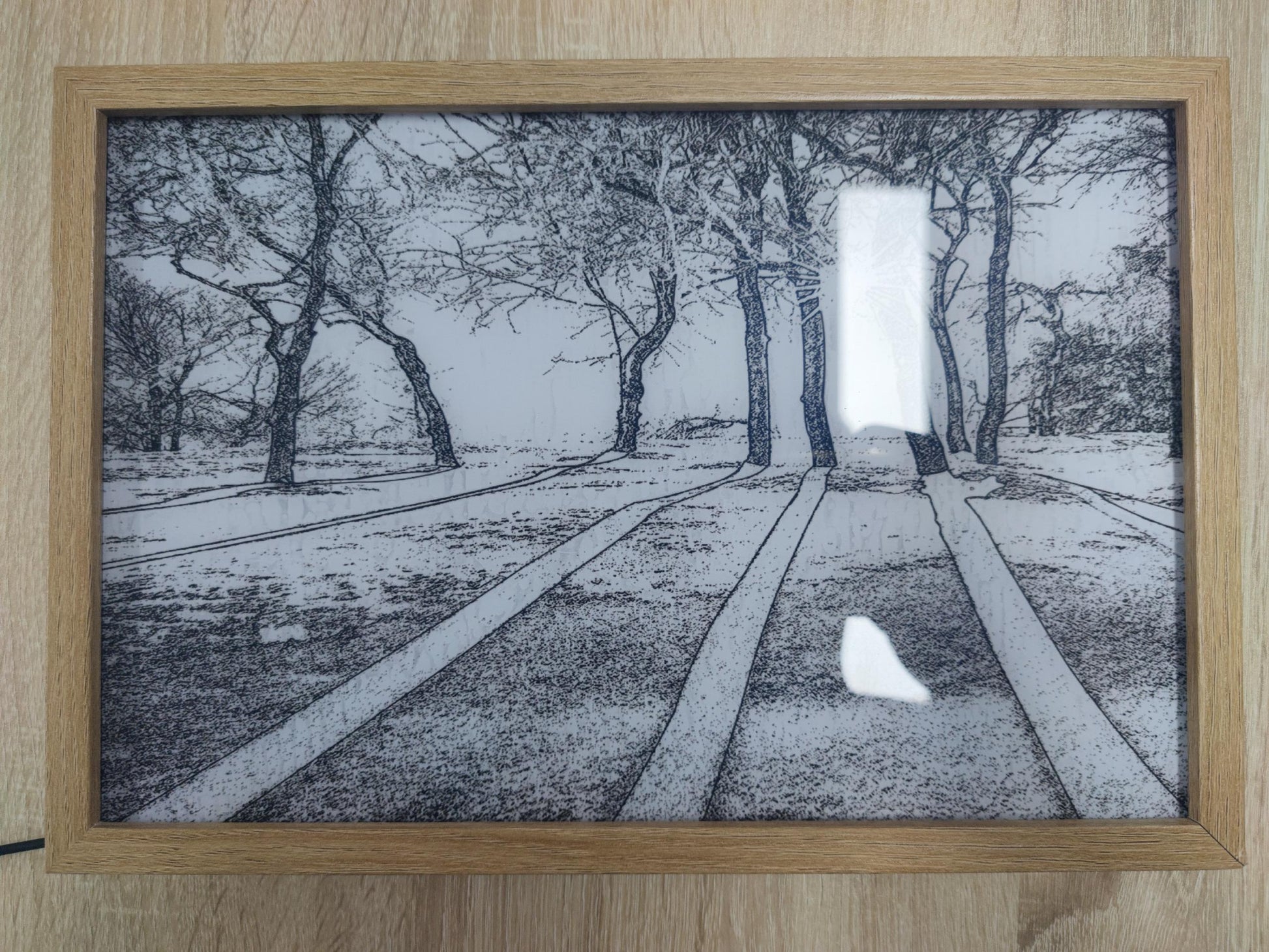 Illuminated Picture LED Decorative Light Painting Bedside Picture Style Creative Modern Simulate Sunshine Drawing Night Light Gift16