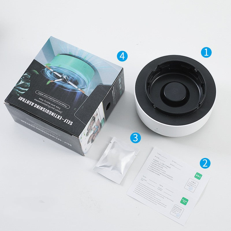 Smoke Removal Air Purification Ashtray Anion Purification Practical Automatic Purifier Ashtray Portable Gadgets For Home, Office, Car Ashtray set3