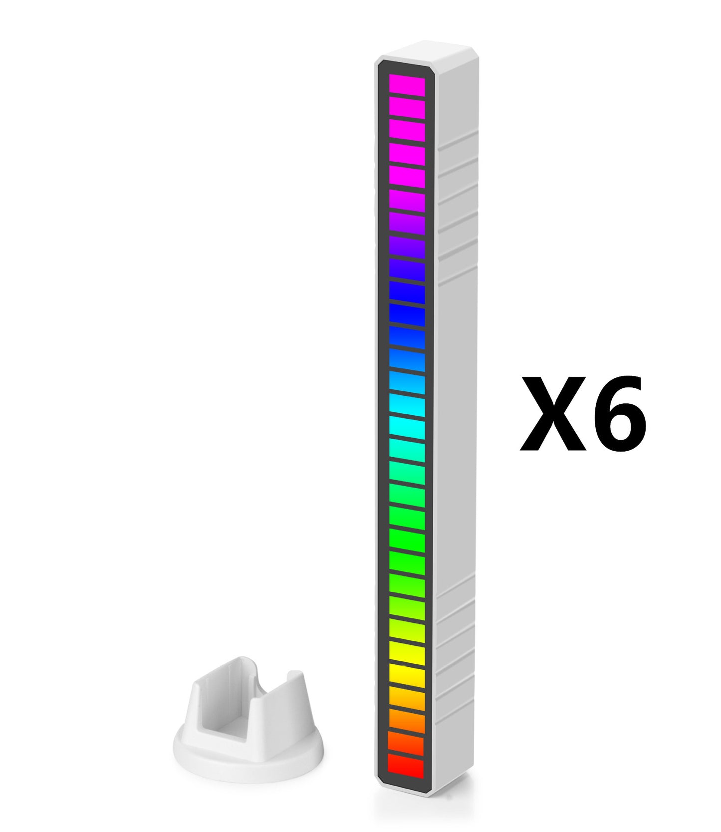 LED Strip Light Sound Control Pickup Rhythm Light Music RGB Colourful Tube USB xx6