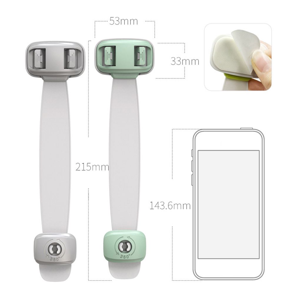Home Baby Safety Protection Lock Anti-Clip Hand Door Closet Cabinet Locks For Fridge No Tools Or Drilling Child Safety