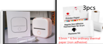 Pocket Printer Portable Mini Thermal Label Printer Home Photo Printer Student Bluetooth Mini Label Printer Price Tag