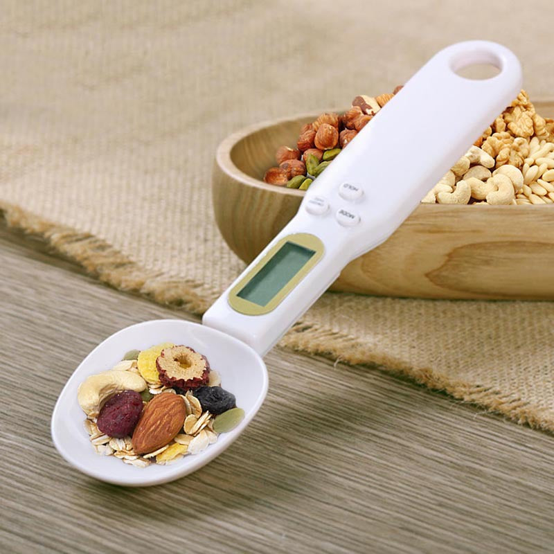LCD Digital Kitchen Scale Electronic Cooking Food Weight Measuring Spoon Grams Coffee Tea Sugar Spoon Tools side