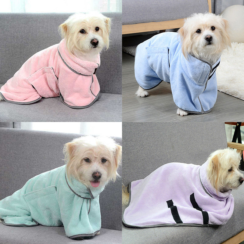 Quick-drying Pet Absorbent Towel Dog Bathrobe Pet Bath Towel Microfiber Absorbent towel