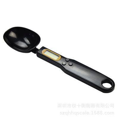 LCD Digital Kitchen Scale Electronic Cooking Food Weight Measuring Spoon Grams Coffee Tea Sugar Spoon Tools black