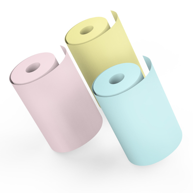 Mini Bluetooth Pocket Printer Wireless Thermal Printer Paper Sticker Label Printer inkless paper mix