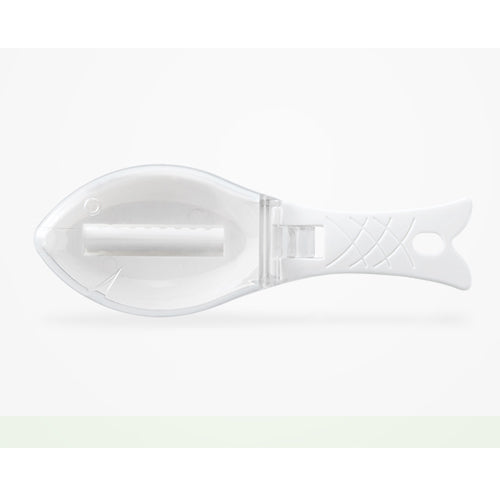 Fish Skin Brush Scraping Fish Scale Brush Grater Quick Disassembly Fish Knife Cleaning Peeling Skin white