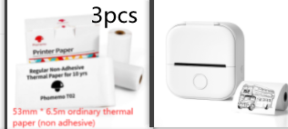 Pocket Printer Portable Mini Thermal Label Printer Home Photo Printer Student Bluetooth Mini Label Printer Price Tag