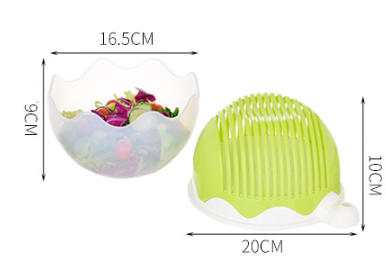 Cutting Bowl, Fruit Cutting Bowl, Kitchen Creative Plastic Lazy Artefact Chopping Vegetables, Household Fruits and Vegetables, Fruit Separator size