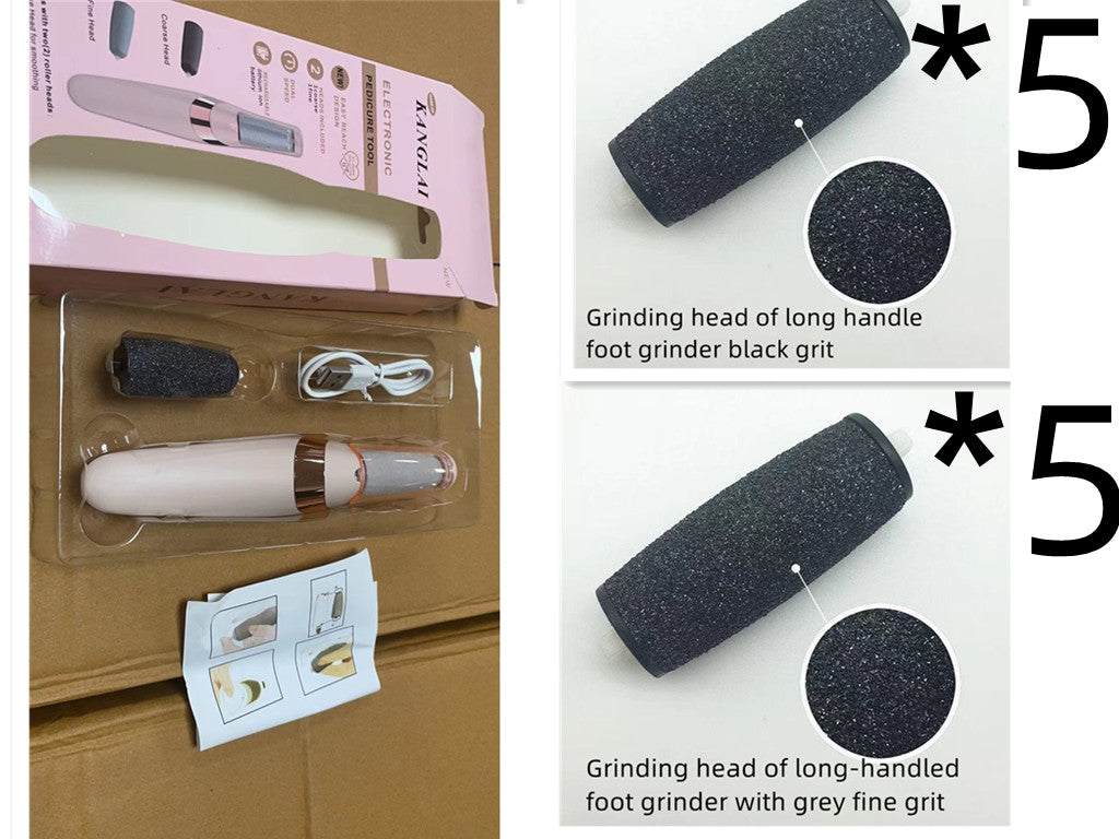 Electric Foot File, Electric Foot Callus Remover, USB Rechargeable Waterproof Hard Skin Remover Foot with LED Light, Professional Pedicure Tool for feet Cracked Heels 7