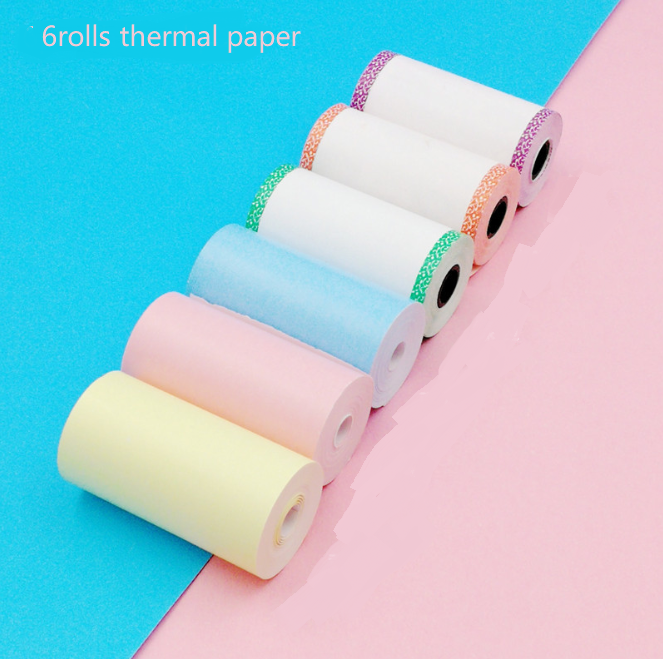 Mini Bluetooth Pocket Printer Wireless Thermal Printer Paper Sticker Label Printer inkless paper8