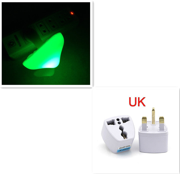 LED Night Light Mushroom Wall Socket Lamp Warm White Light-control Sensor Bedroom Light Home Decoration uk2
