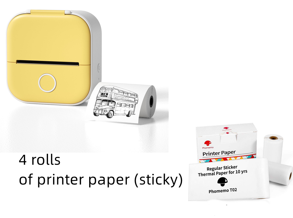 Pocket Printer Portable Mini Thermal Label Printer Home Photo Printer Student Bluetooth Mini Label Printer Price Tag