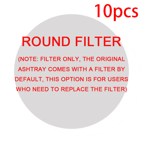 Smoke Removal Air Purification Ashtray Anion Purification Practical Automatic Purifier Ashtray Portable Gadgets For Home, Office, Car Ashtray round filter 10 pcs