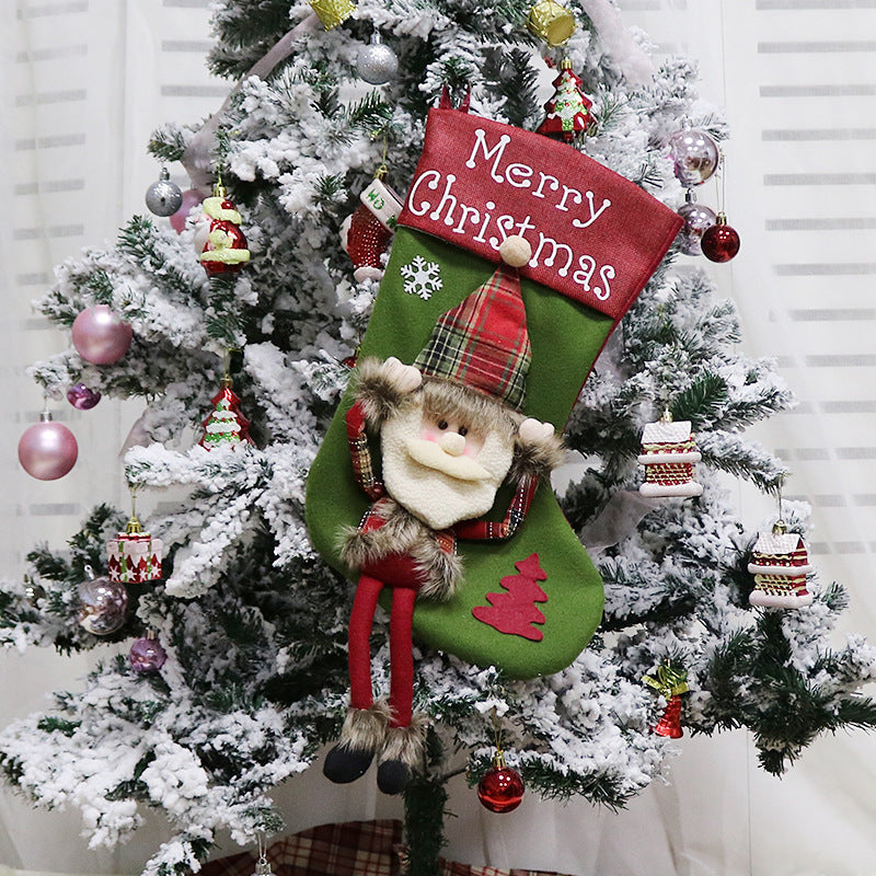 Christmas Decorations Christmas Big Sock Christmas Tree Pendant3