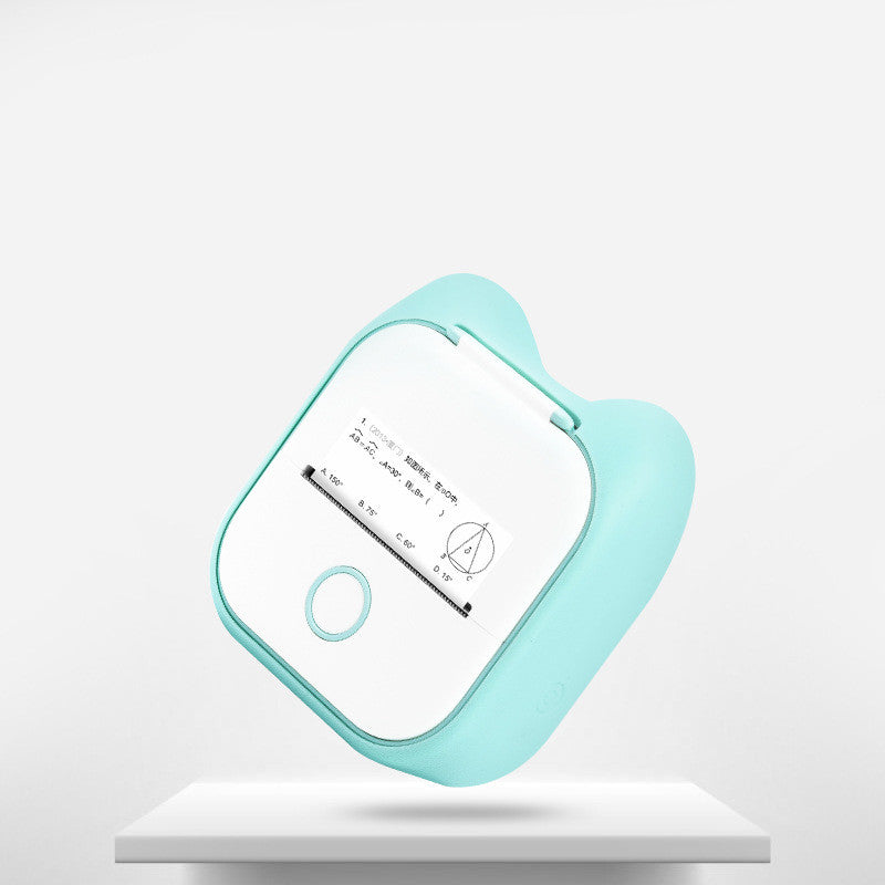 Pocket Printer Portable Mini Thermal Label Printer Home Photo Printer Student Bluetooth Mini Label Printer Price Tag blue