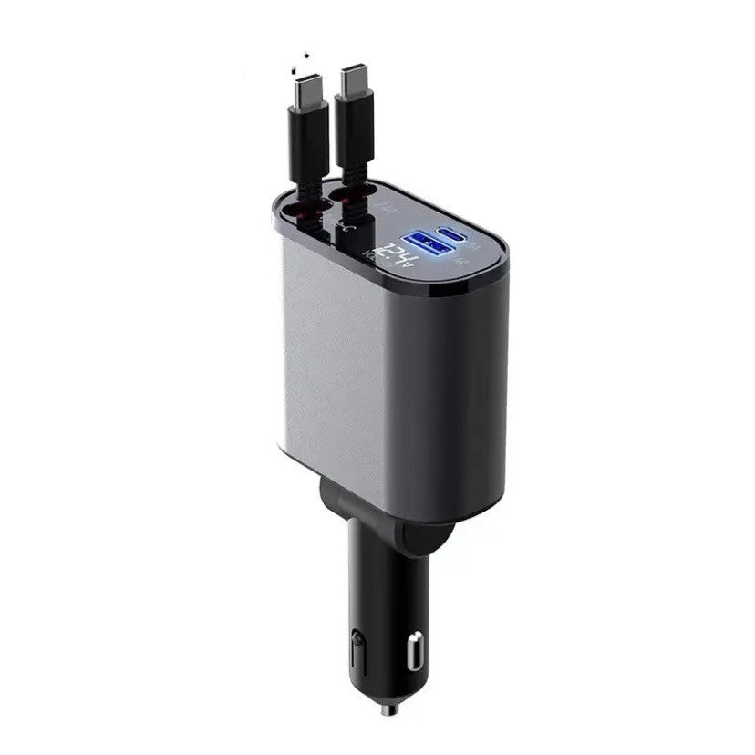 Metal Car Charger 100W Super Fast Charging Car Cigarette Lighter USB And TYPE-C Adapter7