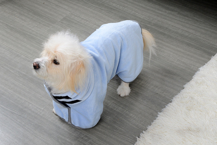 Quick-drying Pet Absorbent Towel Dog Bathrobe Pet Bath Towel Microfiber Absorbent towel