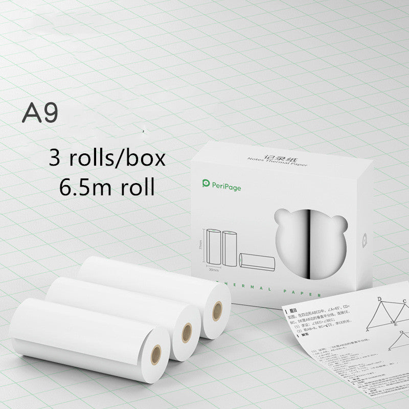 Mini Bluetooth Pocket Printer Wireless Thermal Printer Paper Sticker Label Printer inkless paper6