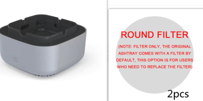 Smoke Removal Air Purification Ashtray Anion Purification Practical Automatic Purifier Ashtray Portable Gadgets For Home, Office, Car Ashtray set 6