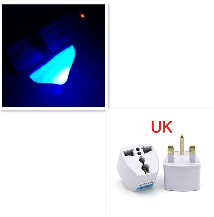 LED Night Light Mushroom Wall Socket Lamp Warm White Light-control Sensor Bedroom Light Home Decoration uk