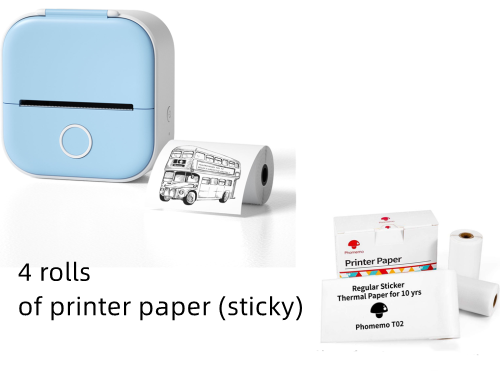 Pocket Printer Portable Mini Thermal Label Printer Home Photo Printer Student Bluetooth Mini Label Printer Price Tag