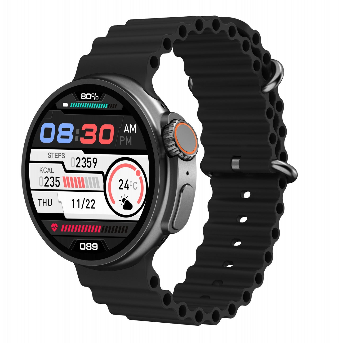 New K9 Smart Watch 1.39 Round Screen Encoder True Screw Clip Wireless Charging NFC Offline And Payment Function digital