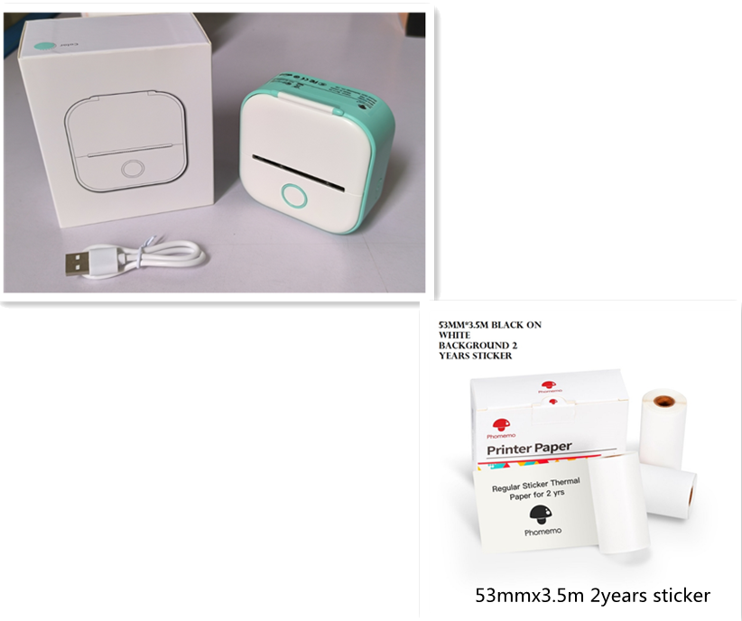 Pocket Printer Portable Mini Thermal Label Printer Home Photo Printer Student Bluetooth Mini Label Printer Price Tag9