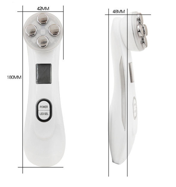 Multifunctional Radio Frequency Skin Tightening Machine, RF Ion Mesotherapy Face Massager, LED Photon Skin Rejuvenation Remover Wrinkle Care Device