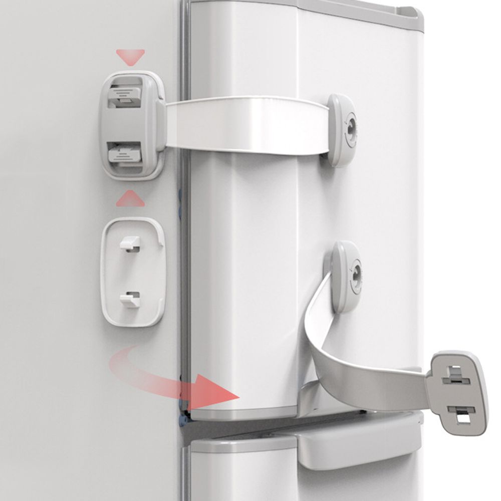 Home Baby Safety Protection Lock Anti-Clip Hand Door Closet Cabinet Locks For Fridge No Tools Or Drilling Child Safety