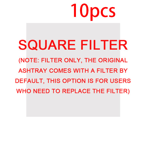 Smoke Removal Air Purification Ashtray Anion Purification Practical Automatic Purifier Ashtray Portable Gadgets For Home, Office, Car Ashtray square fltr 10 pcs