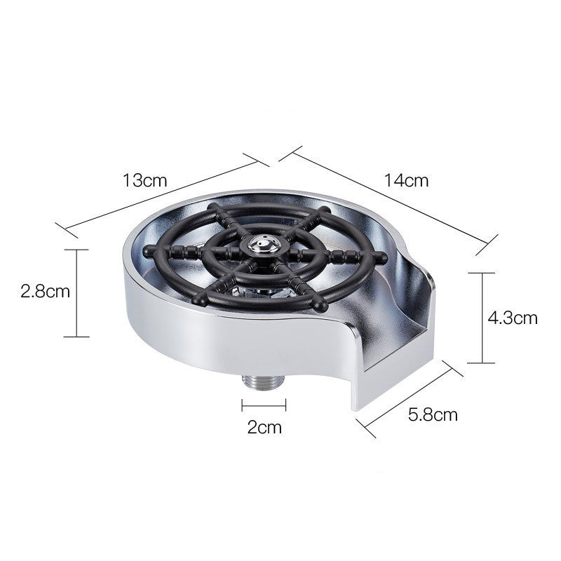 Bar Counter Cup Washer Sink High-pressure Spray Automatic Faucet Coffee Pitcher Wash