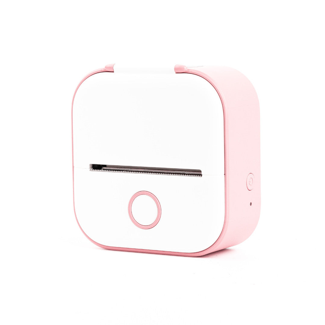 Pocket Printer Portable Mini Thermal Label Printer Home Photo Printer Student Bluetooth Mini Label Printer Price Tag pink