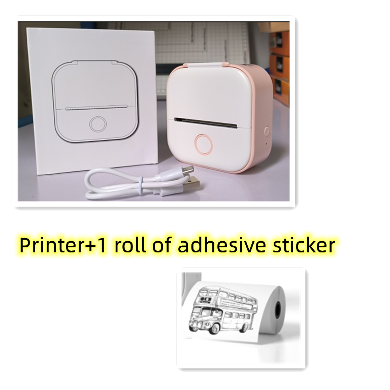 Pocket Printer Portable Mini Thermal Label Printer Home Photo Printer Student Bluetooth Mini Label Printer Price Tag