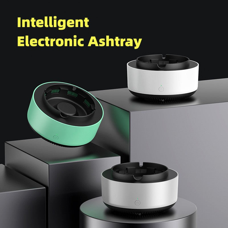 Smoke Removal Air Purification Ashtray Anion Purification Practical Automatic Purifier Ashtray Portable Gadgets For Home, Office, Car Ashtray side