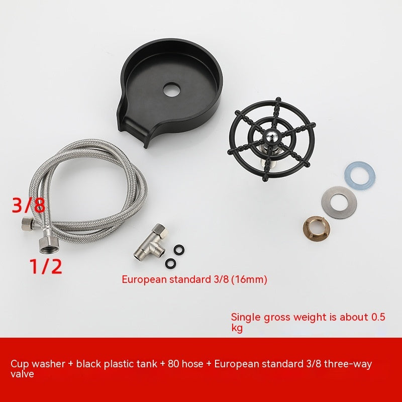 Bar Counter Cup Washer Sink High-pressure Spray set