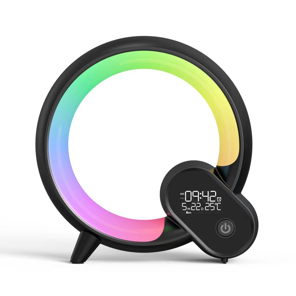 Q Lamp, Smart Wake-up Lamp, Atmosphere Lamp, Simulated Sunrise Alarm Clock, Bluetooth Audio, Creative Illusion Lamp