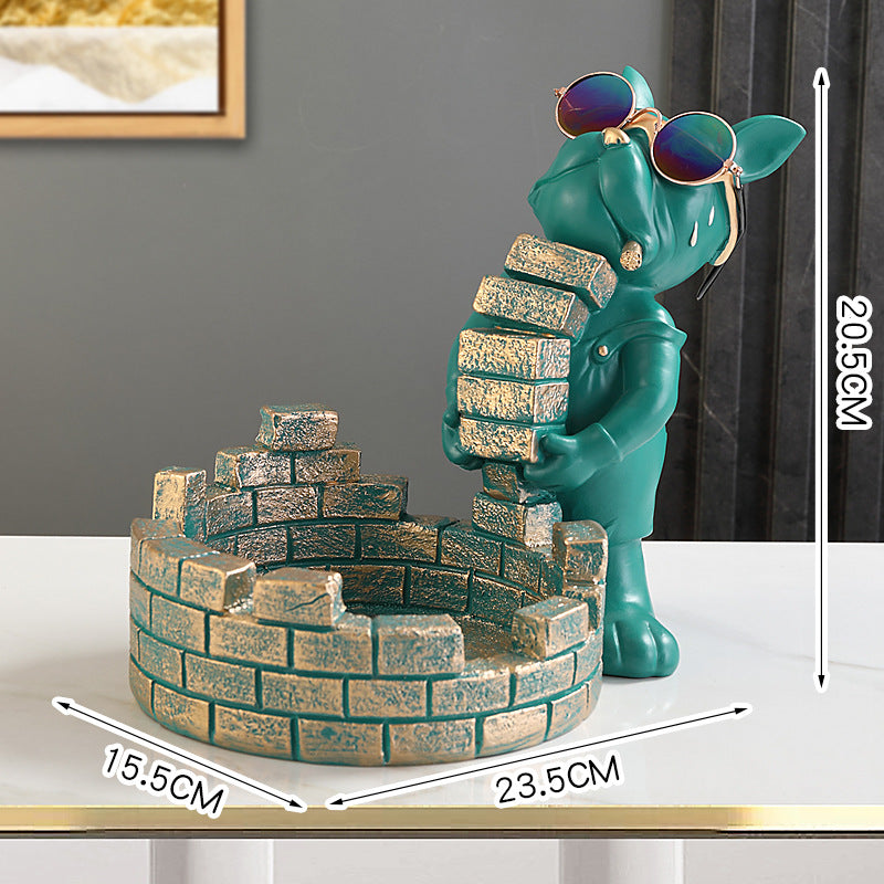 Nordic Decorative Sculpture Entrance Porch To Put Keys To Store Ornaments Dog Decorations