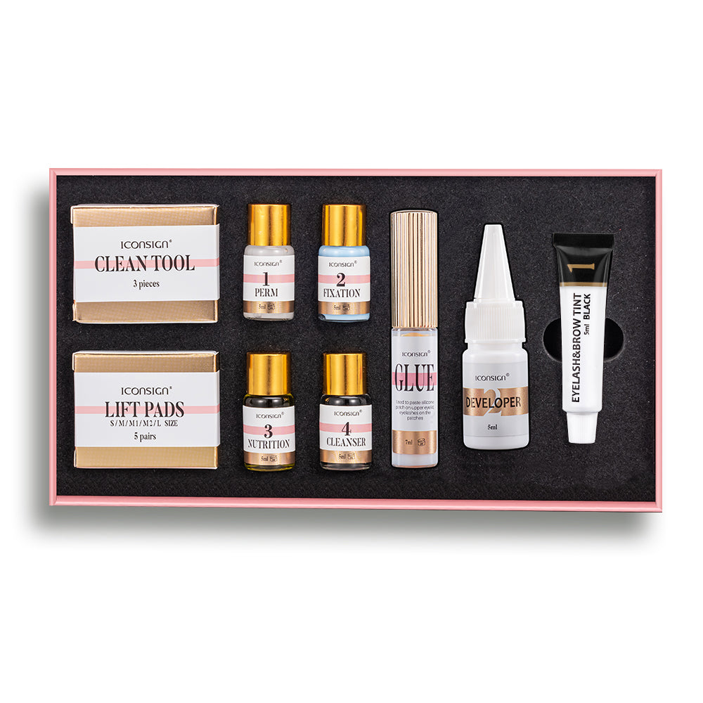 ICONSIGN Lash Lift EyeLash Eyebrow Dye Tint Kit Lashes Perm Set Brow Lamination Makeup Tools 9