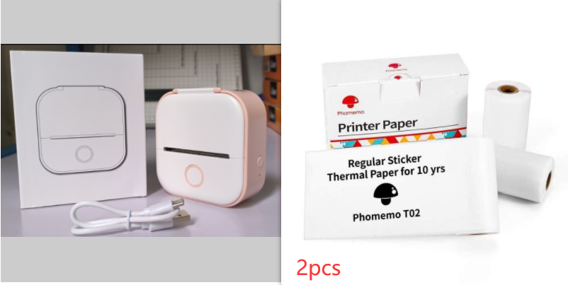 Pocket Printer Portable Mini Thermal Label Printer Home Photo Printer Student Bluetooth Mini Label Printer Price Tag