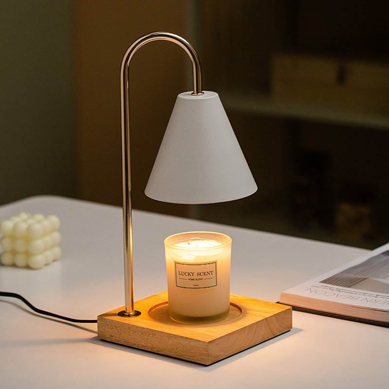 Aromatherapy Diffuser Wax Electric Melt Warmer Safety Candle Lamp Essential Oil Burner Night Light For Home Bedroom Decor white