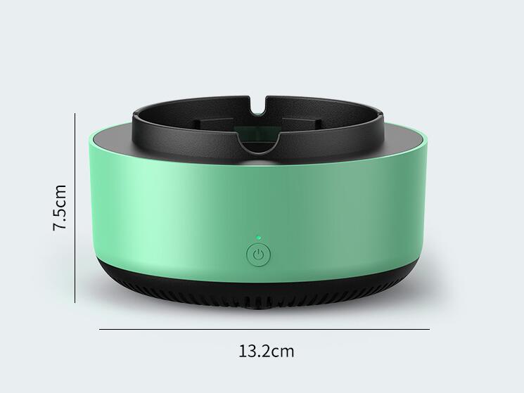 Smoke Removal Air Purification Ashtray Anion Purification Practical Automatic Purifier Ashtray Portable Gadgets For Home, Office, Car Ashtray size