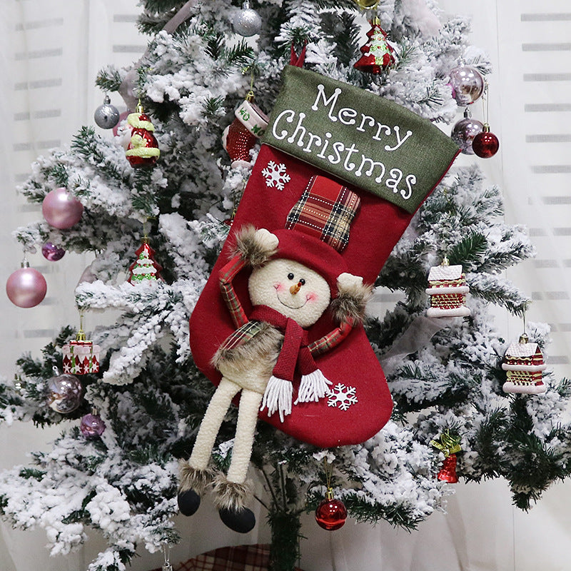 Christmas Decorations Christmas Big Sock Christmas Tree Pendant2