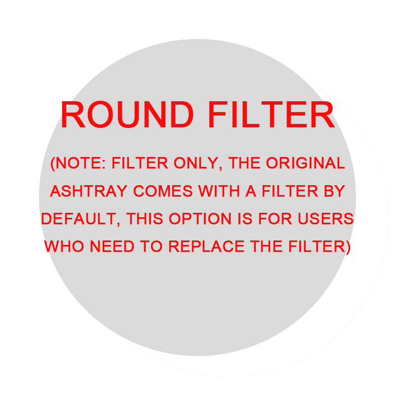 Smoke Removal Air Purification Ashtray Anion Purification Practical Automatic Purifier Ashtray Portable Gadgets For Home, Office, Car Ashtray round filter