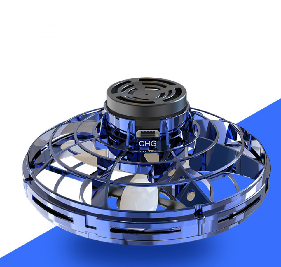 Hand Controlled Mini Drone, Flying Ball Toy, Mini Spinner Drone with 360° Rotating and Shining LED Lights, Small Helicopter UFO Indoor Outdoor Fun for Kids Adults
