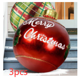 Christmas Ornament Ball Outdoor Pvc 60CM Inflatable Decorated Ball PVC Giant Big Large Balls Xmas Tree Decorations Toy Ball12